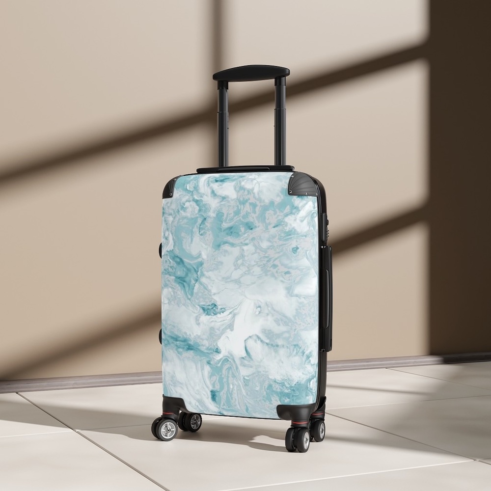 Light Marble Design Suitcase